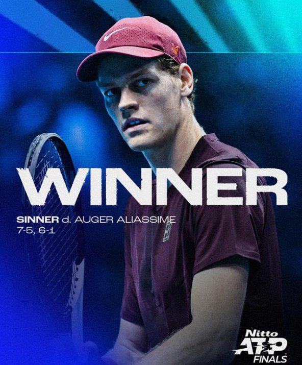 包含ATP总决赛轻取温网，辛纳扛起全队的词条